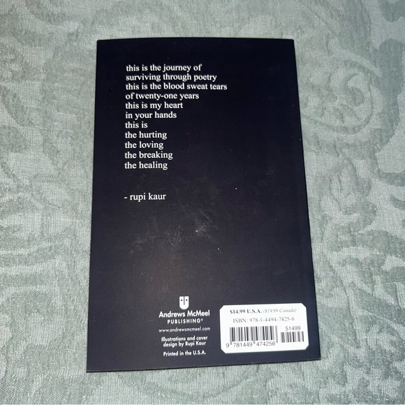 Milk And Honey Rupi Kaur Relatable Soft Back Poetry Book - Picture 3 of 9